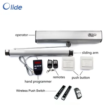 

Residence automatic swing door opener DC 12 V for max 120kg door weight with 1 set wireless push button