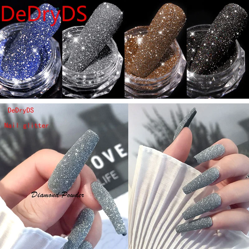 

1Box Sparkling Diamond Nail Powder Laser Reflective Nail Glitter Dust Fine Shiny Pigment Holographic Nail Art Decorations Tools