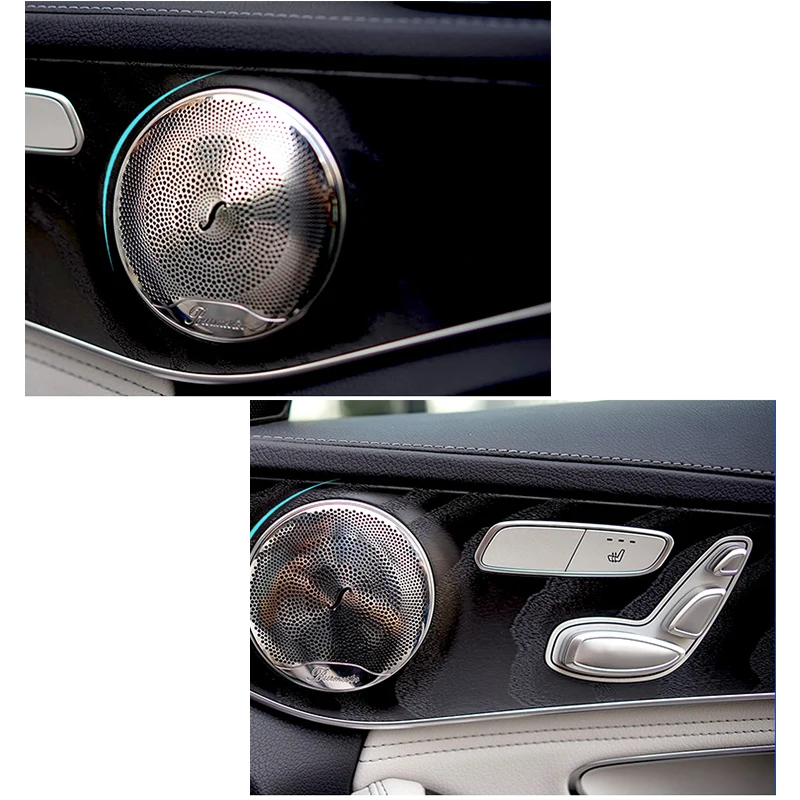 

For Mercedes Benz E/C/GLC Class W213 W205 Car StylingCar Audio Speaker Cover Trim Door Loudspeaker Cover Trim Auto Accessories