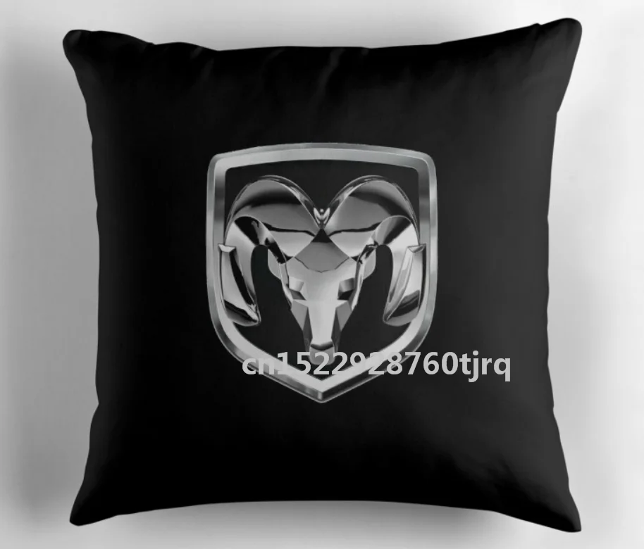 New Dodge Logo Zippered Pillow Case Print Pillow Case Cotton Made pillowcase wholesale 45X45cm,55X55cm(Two side