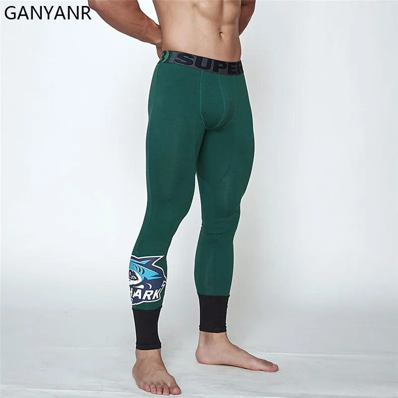 Ganyanr Running Tights Men Compression 