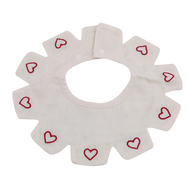 3PCS Baby Bib Saliva Towel Rice Circular Bib Cotton Pocket Maternal Infant Supplies 360 Rotatable Bibs High Quality Hot Sale