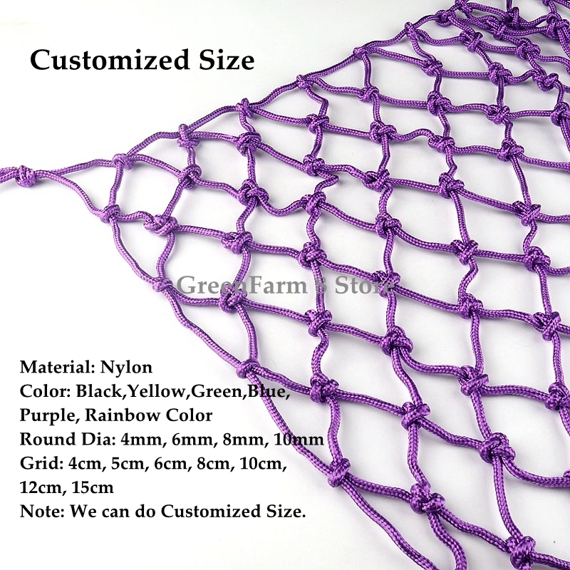 TorchJPA Color Protection Net Polyester/Nylon Material Stair Guardrail Anti-Fall Net Hanging Suspended Ceiling Climbing Net Household Nylon Rope Net Safe Net Rope Net Color : Beige, Size : 6mm/5CM TorchJPA Color Protection Net Polyester/Nylon Material Stair Guardrail Anti-Fall Net Hanging Suspended Ceiling Climbing Net Household Nylon Rope Net Safe Net Rope Net Color : Beige, Size : 6mm/5CM