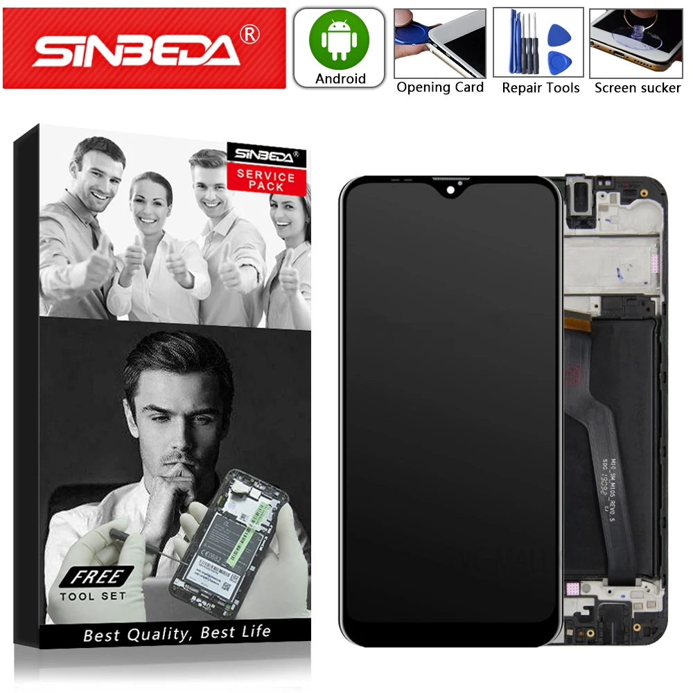 

6.2" For SAMSUNG A10 LCD Display Touch Screen Digitizer with Frame For Samsung Galaxy A10 A105 Display A105/DS A105G A105F A105M