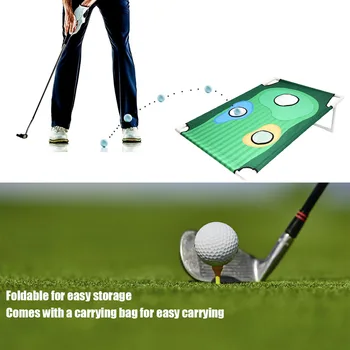 

Foldable Golf Practice Net Training Aids Cage Golf Chipping Hitting Pitching Kit for Outdoor Exercise Sport Ornaments