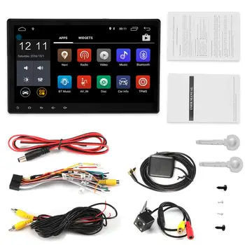 

Hot Auto radio GPS Bluetooth Navigation Car Stereo Player Fully Capacitive Large Touch Screen with Reversing Camera 10.1 inch 10