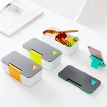 Держатель для мобильного телефона Ланч-бокс 650 мл японский стиль Microwavable порционная коробка Bento для хранения еды свежий креативный пластик небольшой запечатанный коробки# 3F