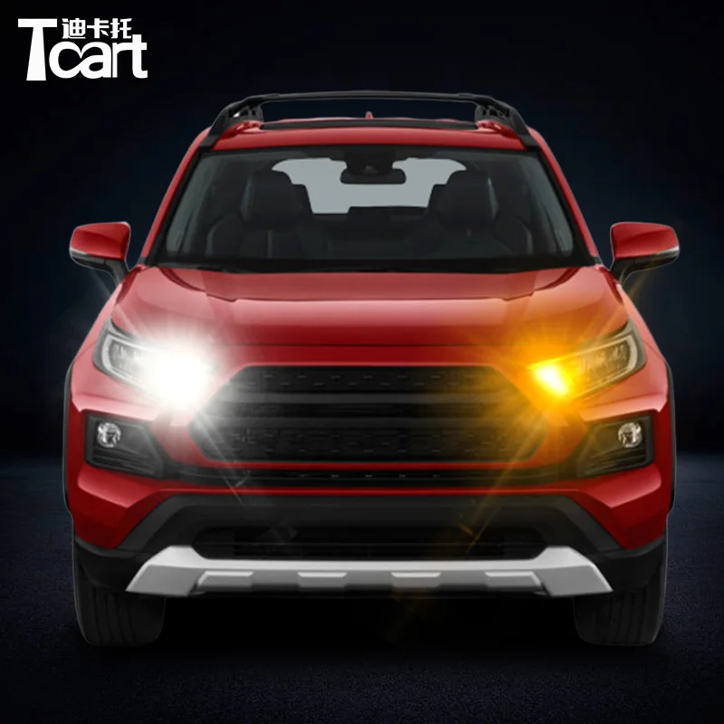 Для toyota rav 4 rav4 дневные ходовые огни сигнал поворота автомобиля СИД drl 7440 t20 аксессуары