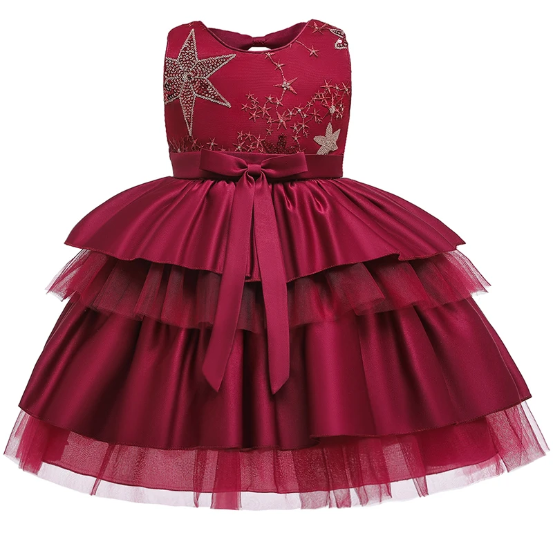 Зимнее рождественское платье с открытой спиной для девочек Детские платья принцессы для девочек вечерние платья для свадьбы От 9 до 10 лет для девочек