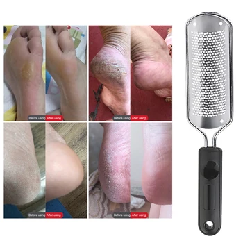 

1pcs Stainless Steel Callus Remover Foot File Feet Exfoliating Cleaner Scrubber Foot Scrubber Professional Pedicure Tools