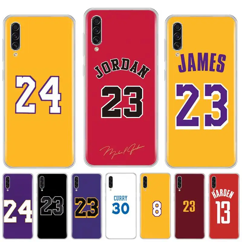 Мягкий чехол для телефона Michael kobe LeBron Jordan James samsung galaxy A3 A5 A7 A10 A20 E A30 S A40 A50 A70 A71 A80 2017