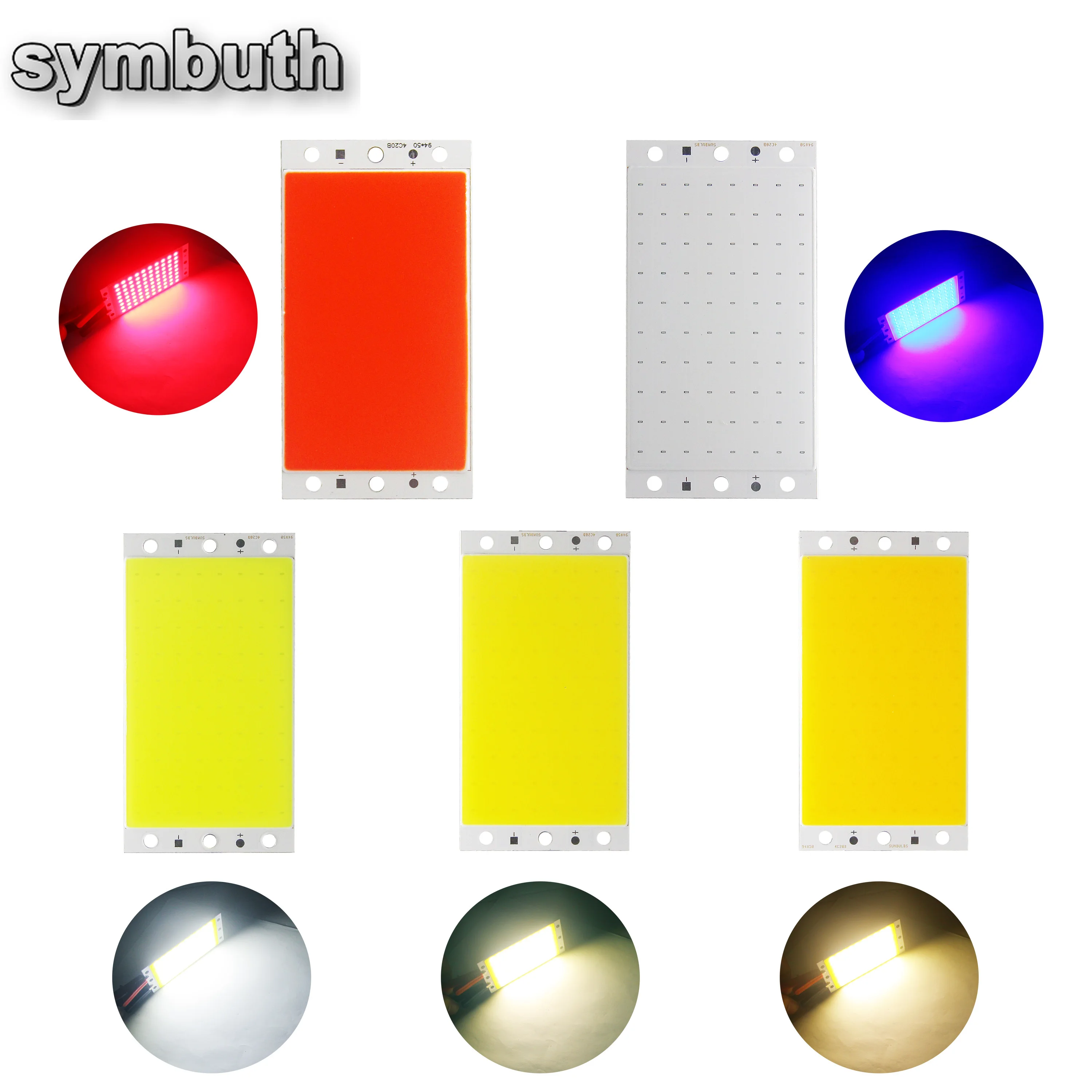 DC 12V 16W 94x50mm COB LED 패널 광원 칩 온보드 LED 스트립 매트릭스 램프 DIY 하우스 조명 발광 다이오드, DC 12V 16W