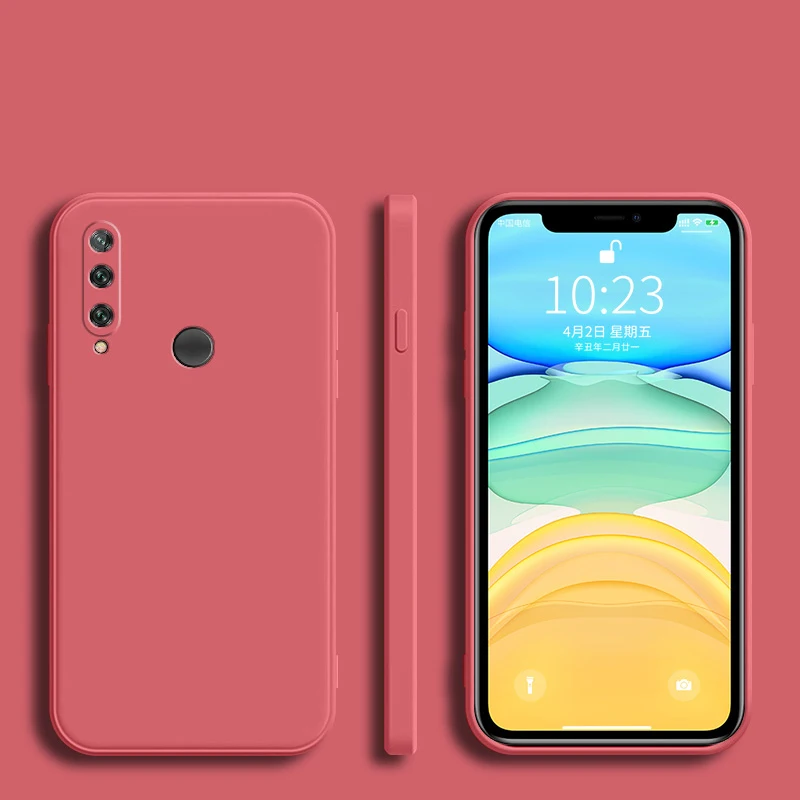 Stylish Silicone Square Frame Phone Case - Full Protection Soft Cover