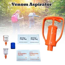 Многоразовый вакуумный насос, аптечка, дикие гадюки, пчелы, укусы, яд, инструменты, практичный, для выживания на открытом воздухе, спасательный, аварийный экстрактор