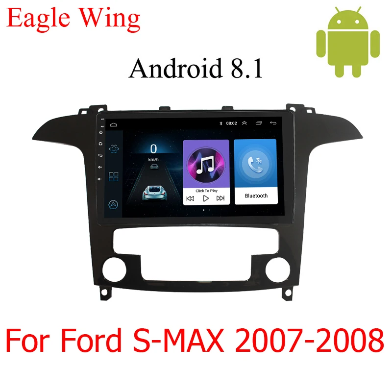 Автомобильный мультимедийный dvd-плеер проигрыватель на Android 8 1 с GPS Wi-Fi Bluetooth для Ford