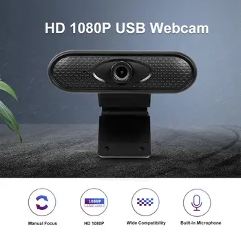 

Webcam HD 1080p Camera USB Web Cam MIC Clip-on for Computer Laptop Web Camera 360 Degree Usb Camera