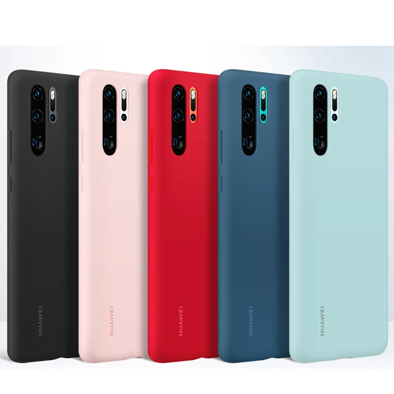 huawei P30 P30 Pro Чехол huawei официальный жидкий силиконовый защитный чехол из микрофибры односторонний huawei P 30 P 30Pro чехол