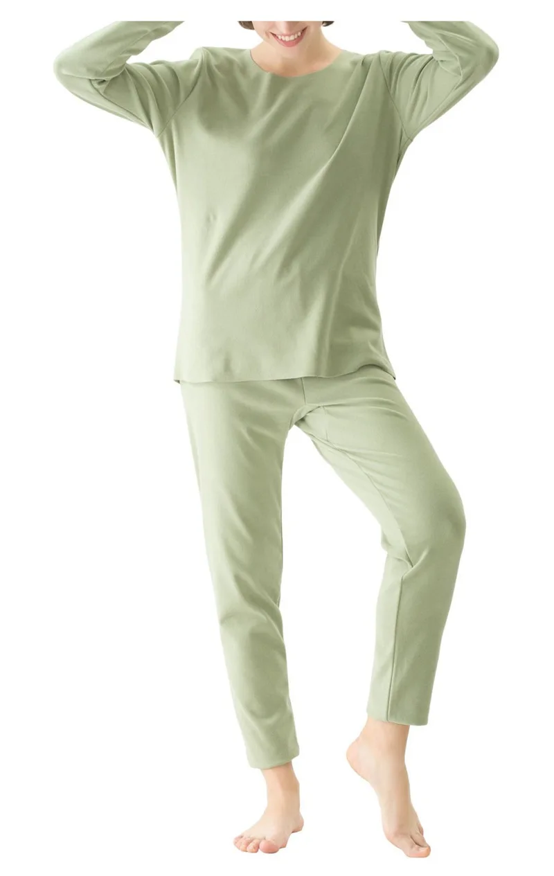 Mferlier, тонкая флисовая Пижама, набор, большой размер 5XL 6XL 7XL 8XL, зеленая женская пижама, бесшовное эластичное нижнее белье, топы+ теплые плавки