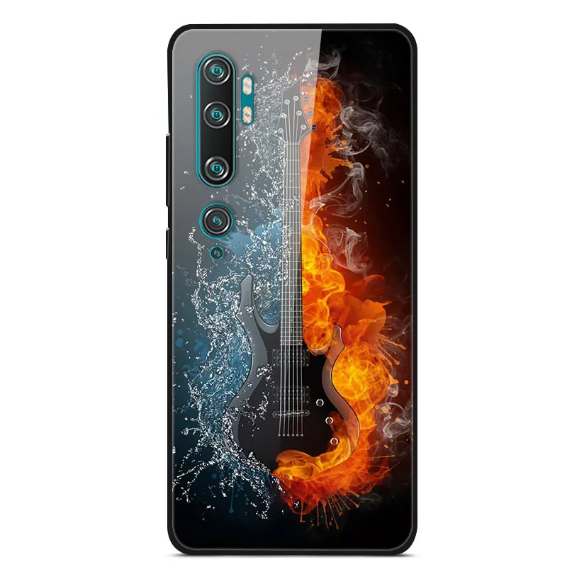 Для Xiaomi mi Note 10 Pro Чехол закаленное Стекло жесткий чехол для телефона для Xiaomi mi Note 10 задняя крышка mi Note10 Coque Примечание 10Pro - Цвет: 41
