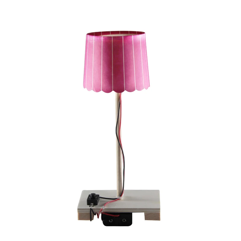 Красный DIY led Настольная лампа для детей подарок дерево led освещение детский ночник - Цвет: Красный
