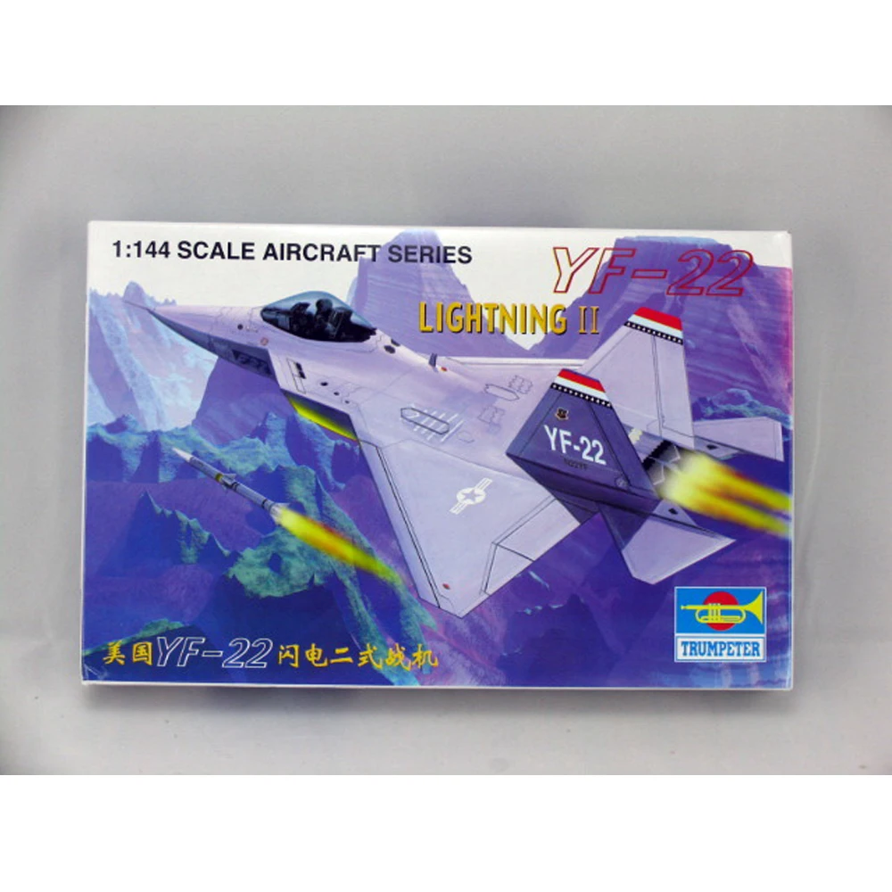 1: 144 масштаб собранные самолеты модель США YF-22 Lightning II военные модели коллекции для детская самодельная игрушка