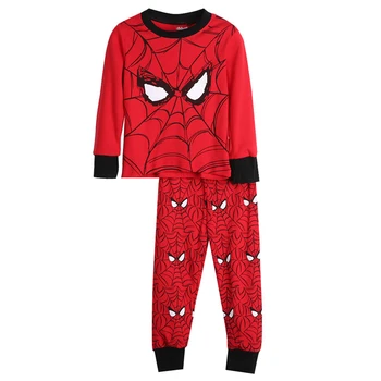 

Baby Boys Girl Kids Clothes Toddler Winter Cotton Pajamas 2PCS Set Spider-Man Cartoon Print Sleepwear Nightwear Pajamas Set 2-8Y