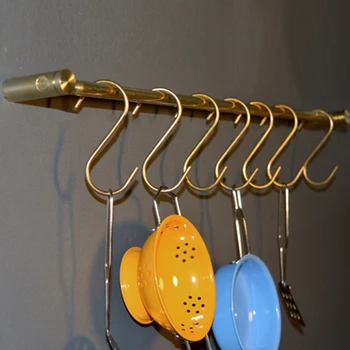 

Solid Brass Long Hook Door Hanger Hook Coat Cabinet Home Storage Supplies for Kitchen Tools Towel Mug Cloth Hook 11.81"~ 42.24"