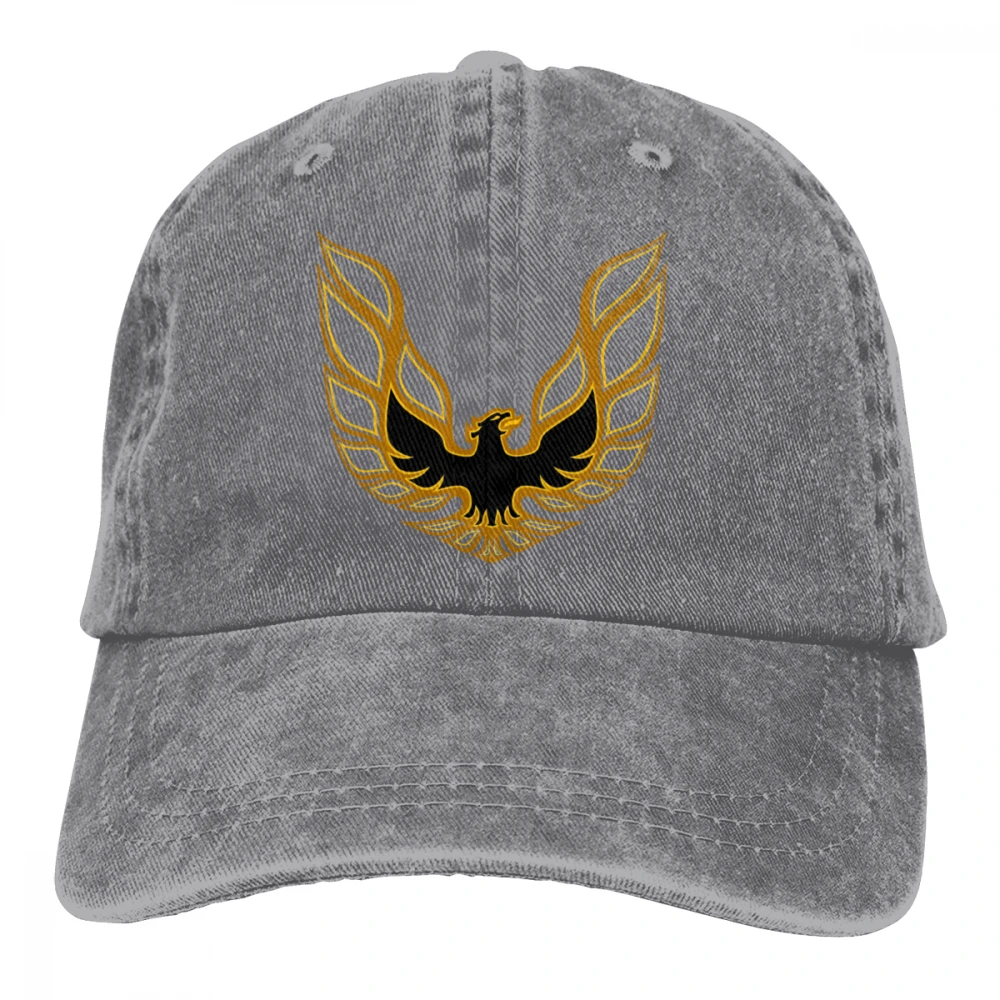 Pontiac Trans Am жар-логотип Casquette глубокий в мелкую полоску унисекс Мужские Женские деним бейсболка с ремешком Кепки регулируемые клюшки для гольфа шляпа для папы