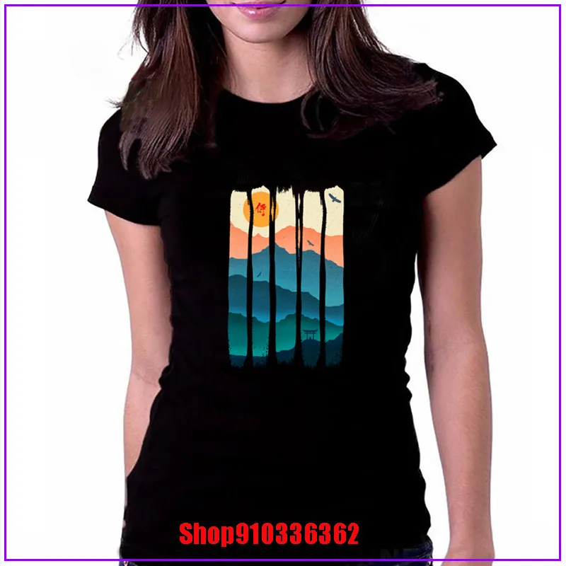Новое поступление винтажная женская летняя футболка с принтом логотипа Самурай