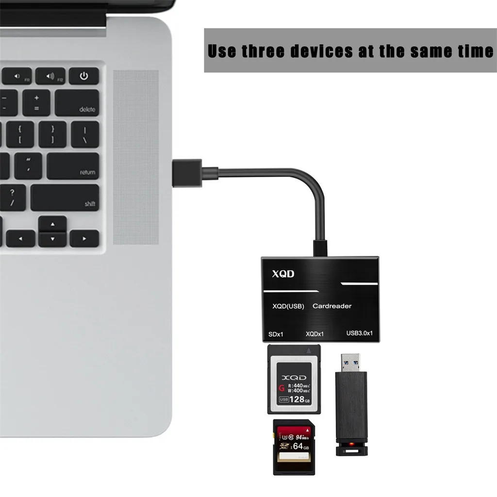 Портативный кардридер камеры XQD SD памяти 256G высокоскоростной кардридер USB 3,0 концентратор адаптер для sony/для Nikon/ForCanon