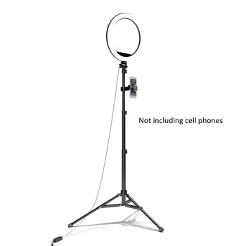 

Selfie Ring Light With Tripod Stand & Phone Holder For Live Stream/Makeup Dimmable Led Camera Beauty Ringlight