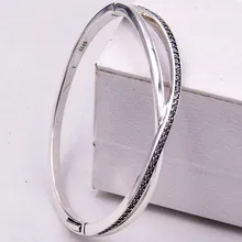 Звездный Галактический переплетенный с кубическим цирконием браслет подходит бусины из стерлингового серебра 925 Шарм браслет Европа ювелирные изделия