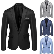 Мужские корейские приталенные брендовые блейзеры, осенне-Весенняя модная мужская приталенная куртка, Мужской Блейзер, Мужская одежда, Vete men t Homme