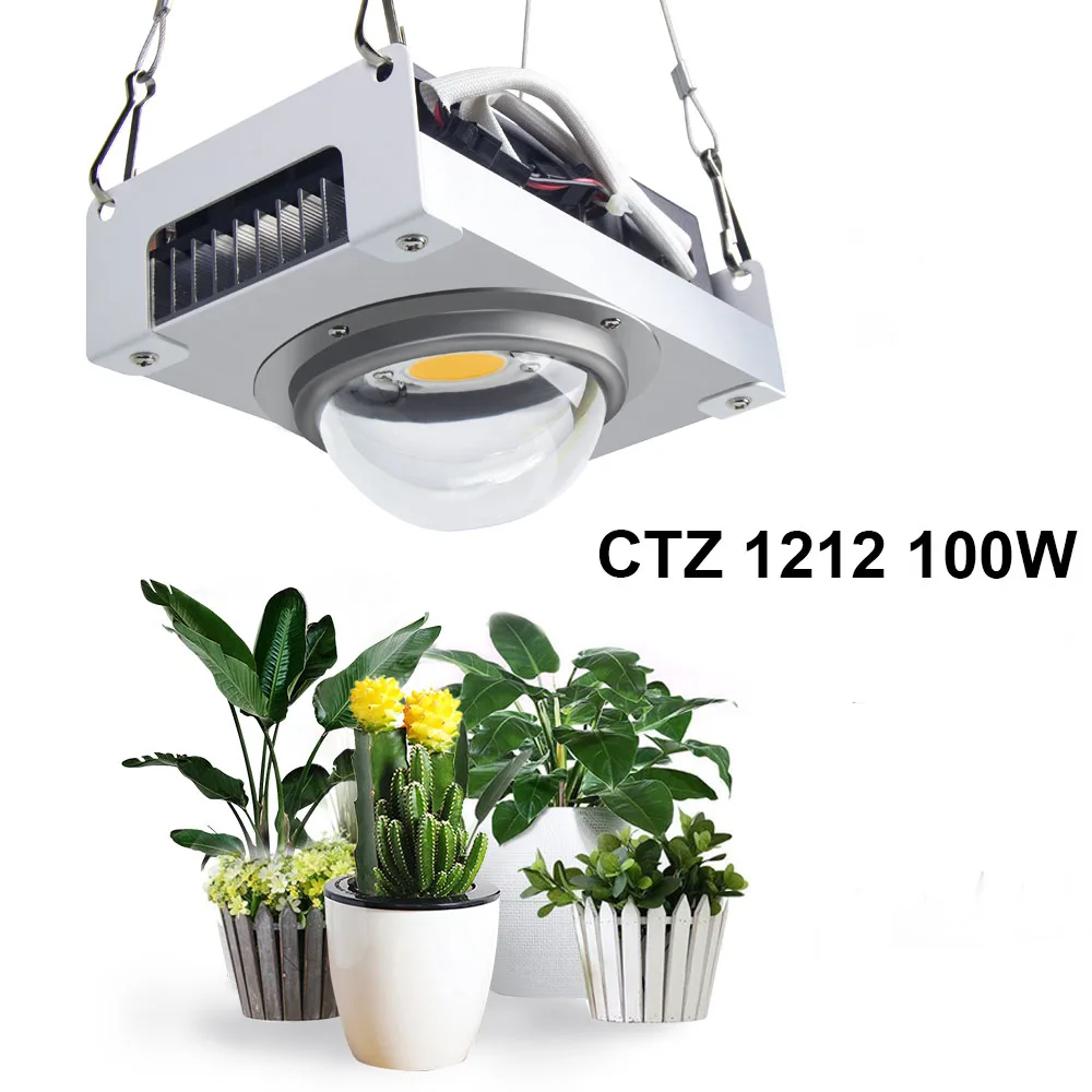 CREE CXB3590 COB светодиодный светильник для выращивания полный спектр 100 Вт Citizen 1212 светодиодный светильник для выращивания растений для комнатных палаток теплиц гидропоники - Испускаемый цвет: CTZ-S1