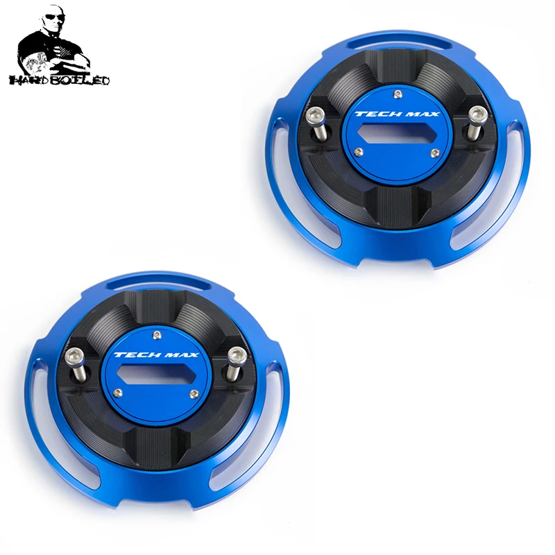 1 pair blue Techmax левый и правый высокое качество мотоцикла Двигатель статора защита боковой капот анти-капля крышка протектор для Yamaha tech max - Цвет: 1 pair blue