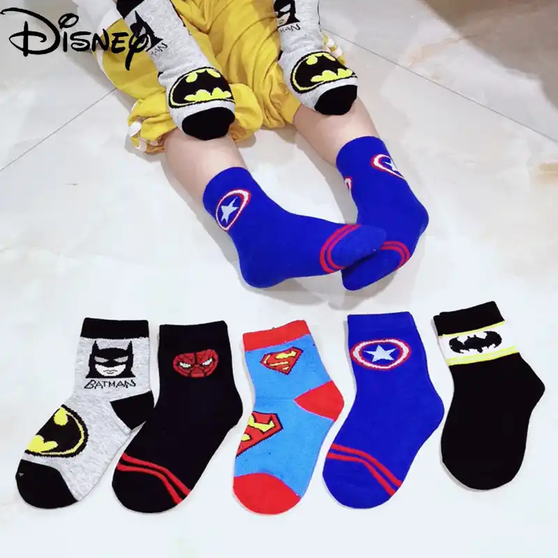 マーベルスパイダーマンバット少年靴下子供靴下ベビー綿の靴下 ショートパンツ Aliexpress