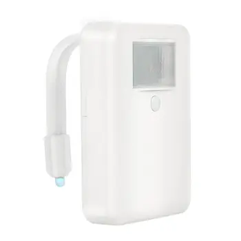

White ABS Durable Energy-Saving Sensor 16-Color Toilet Light LED Lamp Human Motion Activated PIR Automatic RGB Night Lighting