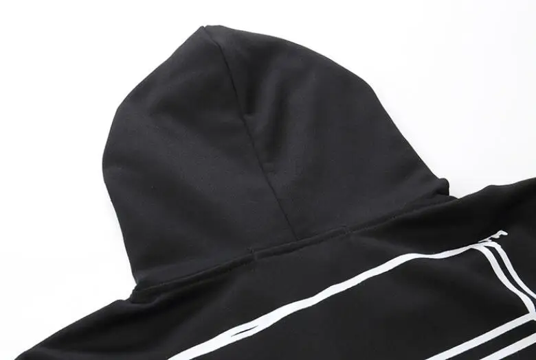 Эскиз 3D стрела 19ss Off-White OW для мужчин и женщин унисекс осень зима мода хлопок Повседневная Свободная Толстовка с капюшоном куртка с капюшоном