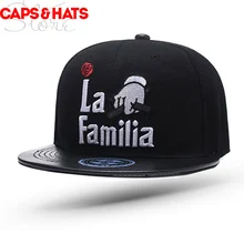La Familia, Снэпбэк кепки для скейтборда, мужская вышитая плоская шляпа, chapeu, хип-хоп кепка, мужские кепки, повседневная бейсбольная кепка, уличная одежда