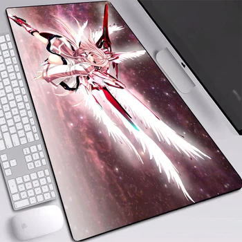 

Gaming mouse-pad pink anime angel girl desk mat with natural rubber anime mouse mats for anime fans