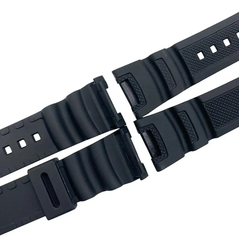 2022 새로운 실리콘 시계 스트랩 스틸 버클 팔찌 Ca-sio W-735H W-800 SGW-300H