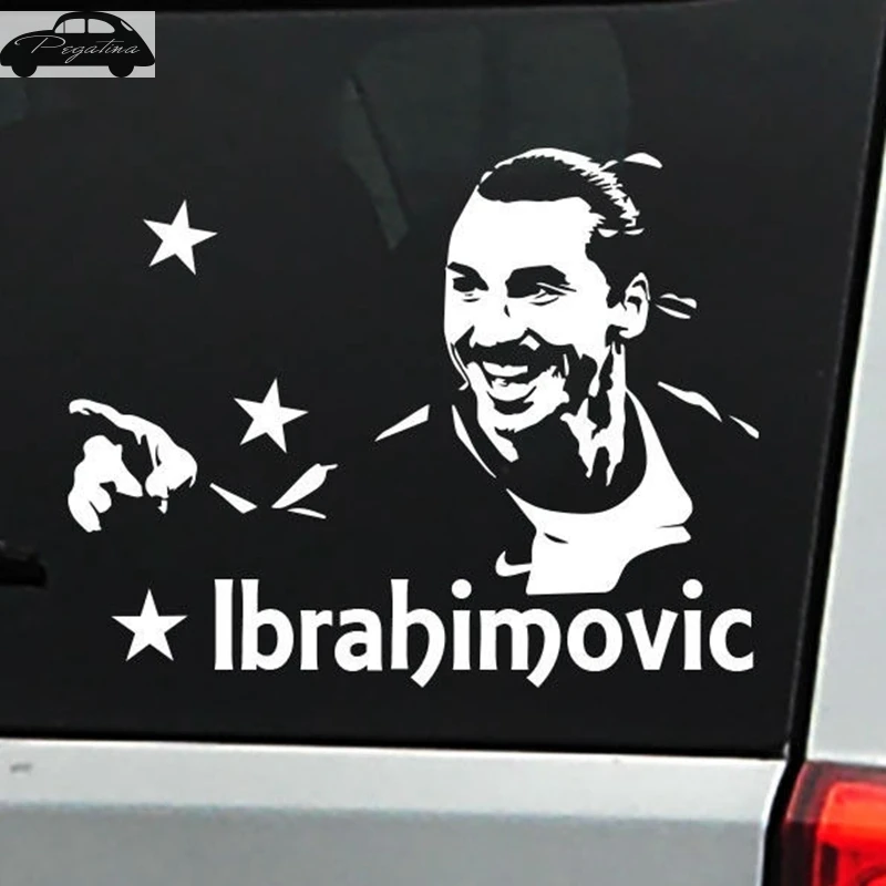 Ibrahimovic Football Player Sticker Sports Soccer Car Decal Helmets Kids Room Posters Vinyl Wall Decals Football Sticker