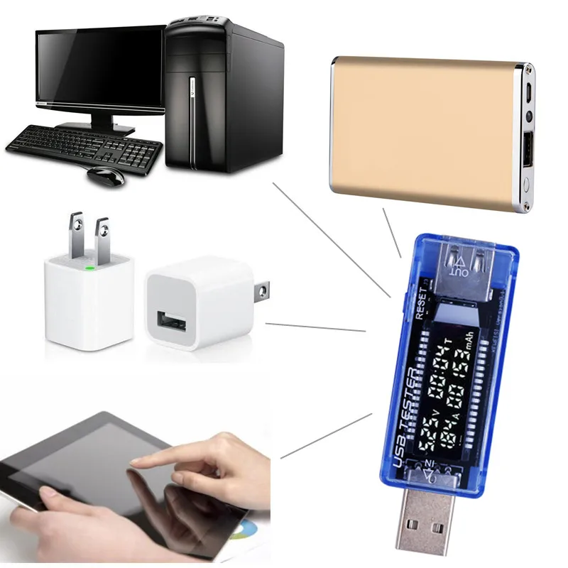 3 in LCD Mobile Battery Tester Power Detector Voltage Current Meter USB Charger Doctor 30% off  Bank Tester Meter Voltmeter