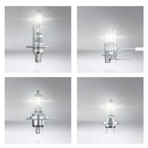 OSRAM 백색광 표준 램프 H1 H4 H3 H7, 12V, 정품 헤드라이트, 자동차 안개등, 55W 9003 HB2, 자동차 할로겐 전구, OEM 품질, 1 개 2