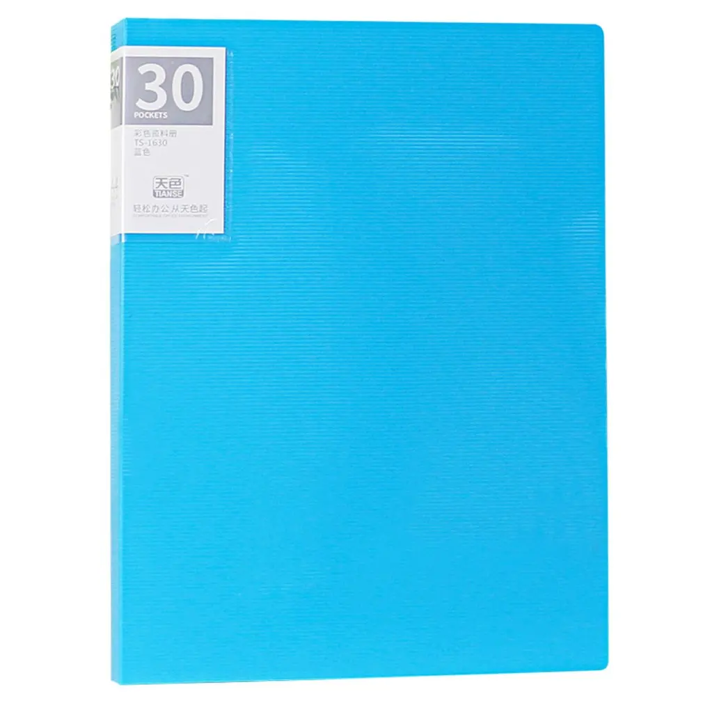 

TIANSE 30 Pages Multilayer A4 File Folder Insert Loose Leaf Book Colorful Student Music Book Folder Data Book