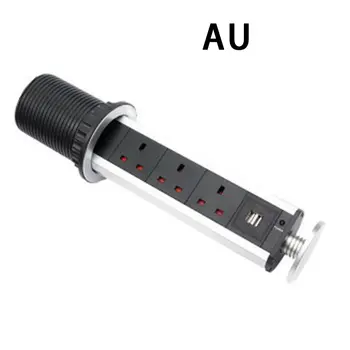 

Hidden Usb Socket Kitchen Table Electrical Socket Power Smart Lightweight Table socket EU Plug for Home