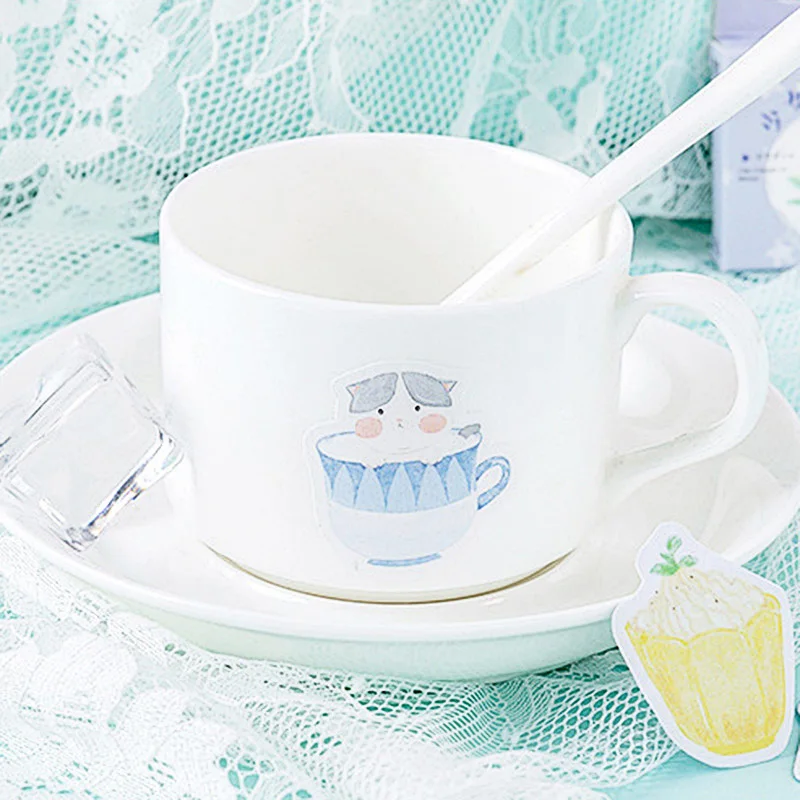 46 шт./кор. милый арбуз напитки канцелярские наклейки Kawaii Фламинго Decoractive наклейки для девочек дневник Scrapbooing DIY альбом