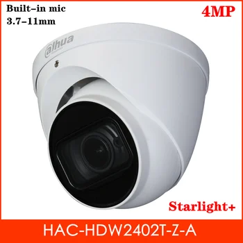 

New Dahua HAC-HDW2402T-Z-A 4MP Starlight+ IR Eyeball HDCVI Camera 3.7-11mm Motorized Lens Built-in Mic IR 60 meters
