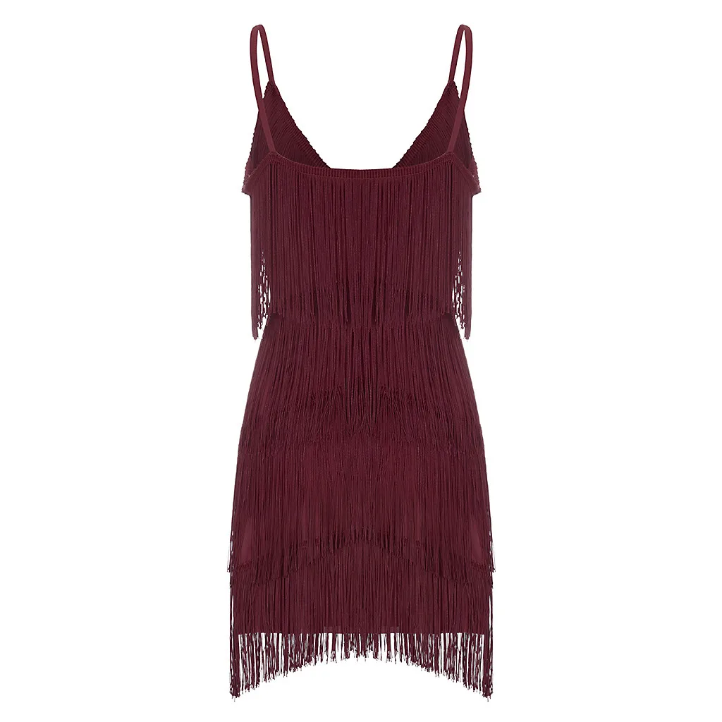 Вечернее платье vestidos mujer, модное женское платье с глубоким v-образным вырезом и открытой спиной, с кисточками, комбинированное дизайнерское сексуальное платье женски#251102