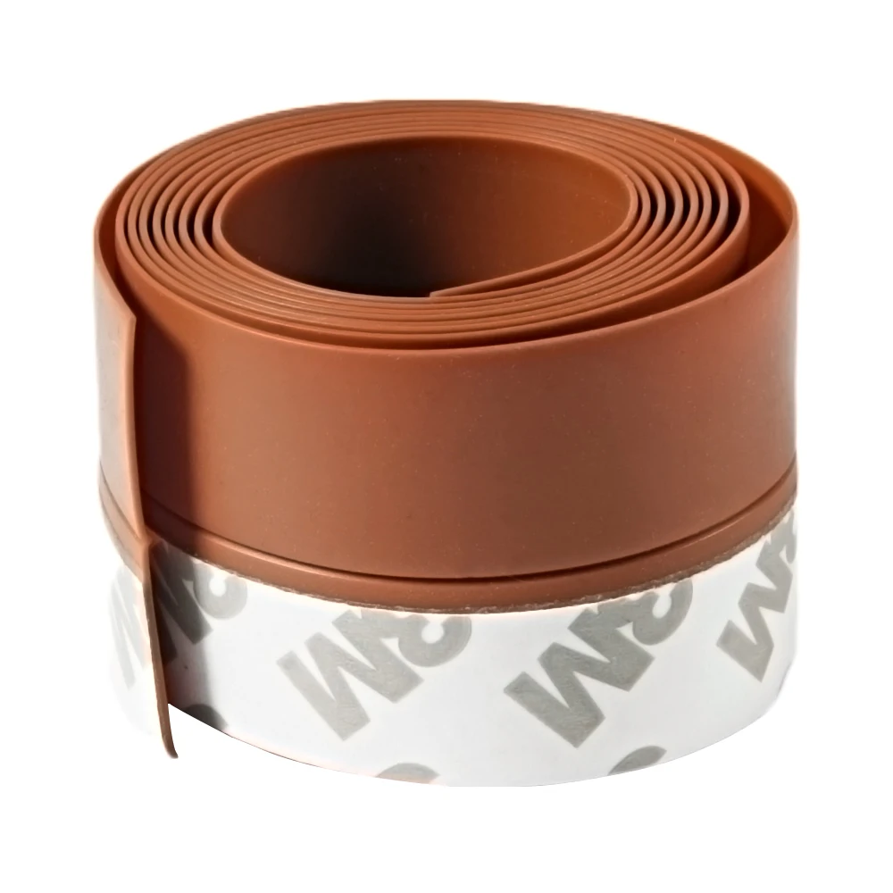 4Color Window Door Bottom Self Adhesive Silicone Rubber Seal Weathering Strip Door Sealing Bar Window Seal